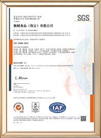 ISO22000体系认证